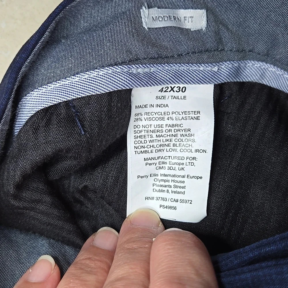 Perry Ellis Portfolio Navy Trousers